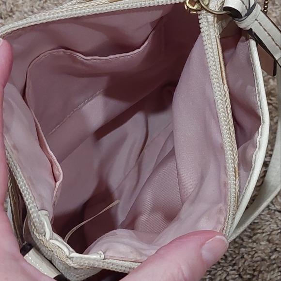 ❤️SALE! COACH Signature Stripe Jacquard Fabric Swingpack Crossbody Bag - Picture 6 of 16